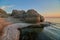 Byrums Raukar - spectacular rock towers at the shore of the island Oeland, Sweden