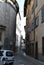 Bystreet of the old town in Bergamo