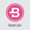Bytecoin - Crypto Currency Pictogram.