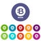 Bytecoin icon, simple style