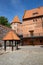 Bytow, pomorskie / Poland - June, 06, 2019: City of Bytow, Teutonic castle, museum and hotel