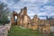 The byzantine basilica of Agios Achilios Saint Achilles, in Small Prespa lake, Greece.