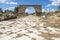 Byzantine road with triumph arch in ruins of Tyre, Lebanon