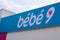 BÃ©bÃ©9 logo blue pink bebe 9 and text sign front of store baby french for babies and