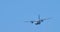 C-27J Spartan militar transport airplane does a barrel roll aerobatic manouver