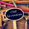 C\'est la rentree, back to school written in french