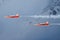 C-Series and Swis-Airforce performing a Air show at Lauberhorn ski world cup