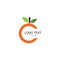C Vitamin & Orange Logo. Symbol & Icon Vector Template.