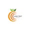 C Vitamin & Orange Logo. Symbol & Icon Vector Template.