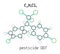 C14H9Cl5 pesticide DDT molecule