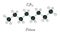 C8H18 octane molecule