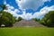 Caana pyramid at Caracol archeological site of Mayan civilization in Western Belize