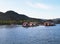 Cabanas on the water in Amber Cove cruise port in Puerto Plata, Dominican Republic