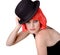 Cabaret Woman With Red Wig