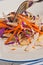 Cabbage, apple and carrot slaw with chicken Paleo diet