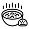 Cabbage borscht icon outline vector. Homemade hearty recipe