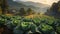 cabbage field