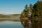 Cabin on lake