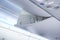 The cabin luggage on airplane detail Airplane cabine