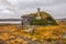 Cabin with turf roof near Hardangervidda National Park, Hordaland county, Norway