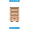 Cabinet drawer icon vector design template. Furniture icon.