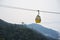 Cable car above hill forest in Vietnam