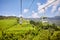 Cable car above the Longji Rice Terraces, China