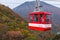 Cable car at Akechidaira plateau in autumn
