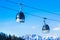 Cable car in the Alps.