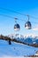 Cable car in the Alps.