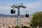 Cable car in Barcelona