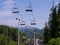 the cable car in Bukovel in summer