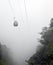 Cable Car Down into the Mist