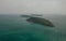 Cable car Fanicular to Pinepple Island in Vietnam, Drone shot