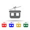 cable car, funicular multi color style icon. Simple glyph, flat vector of transport icons for ui and ux, website or mobile