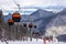 Cable car in Jasna winter resort, Slovakia