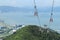 Cable car on Lantau Island Hong Kong