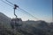 Cable car on Lantau Island Hong Kong