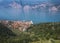 Cable car from Malcesine up to the summit of Monte Baldo in Italy