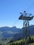 Cable car mast of the Wasserauen-Ebenalp line