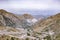 Cable car medeo chimbulak view from alatau gorge in almaty incredibly beautiful tian shan mountains