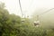 Cable car in the mist