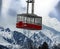Cable car and Mont Blanc