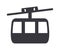 Cable car mountain lift gondola icon