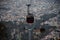 Cable car night view, Overlooking of salta city, argentina