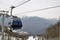 Cable Car railway in ski resort Sochi, Roza Khutor