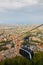 Cable car in San Marino. View from above.