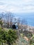 Cable Car from sea level in Funchal to Monte high above the city on the island of Madeira Portugal