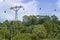 Cable car in Siloso beach , Sentosa, Singapore