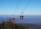 Cable car ski lift. Borovets, Bulgaria